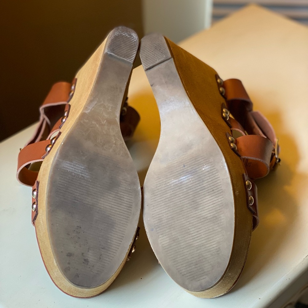 Fergalicious Brown Platform Wedges - image 7